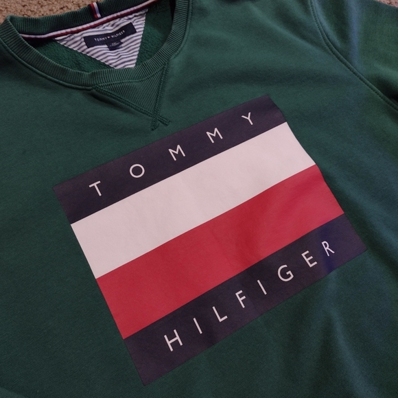 Y2k Tommy Hilfiger men's 2XL crewneck - Picture 2 of 4